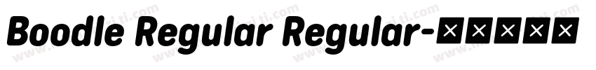 Boodle Regular Regular字体转换